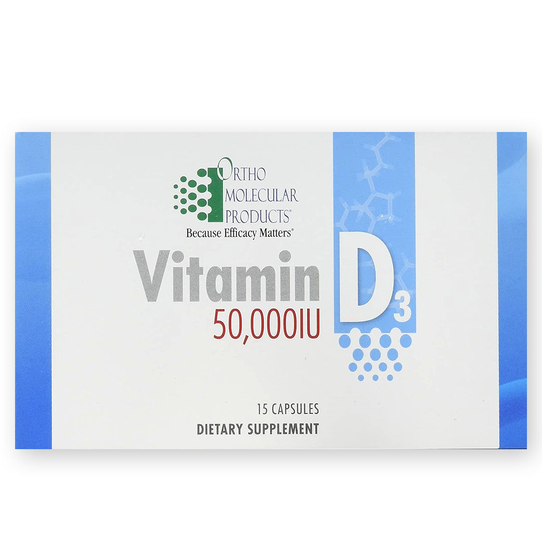 Ortho Molecular Vitamin D3 50,000 IU 15 Capsules The Churchill Center
